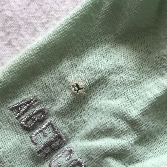 Abercrombie Kids - White and Mint Green Top - Picture 3 of 6